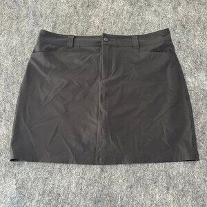 Eddie Bauer athletic skirt built in shorts black womens 12
